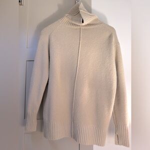 Cream Beige Turtleneck Sweater